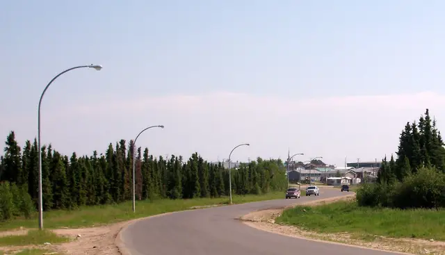 Marie Street looking toward the town centre